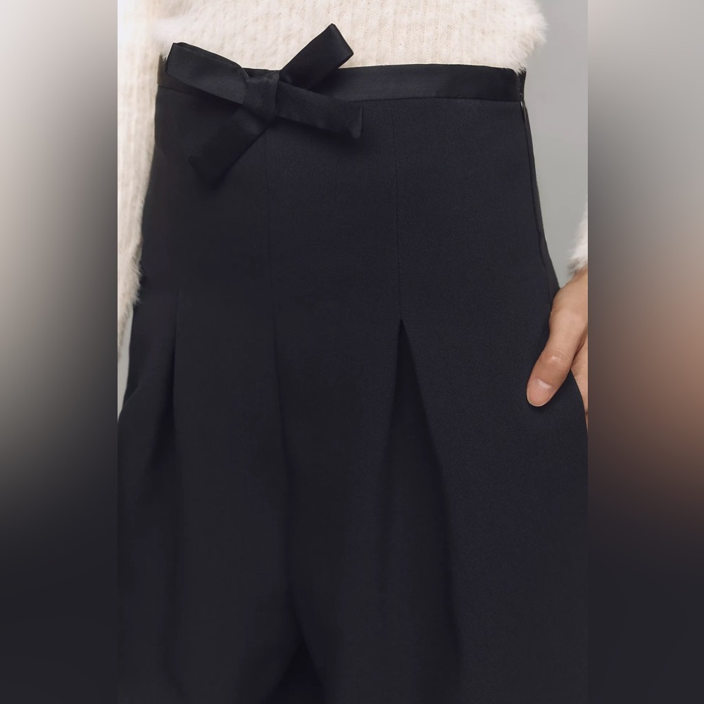 Anthropologie Black Wide Leg Pants - Picture 4 of 4